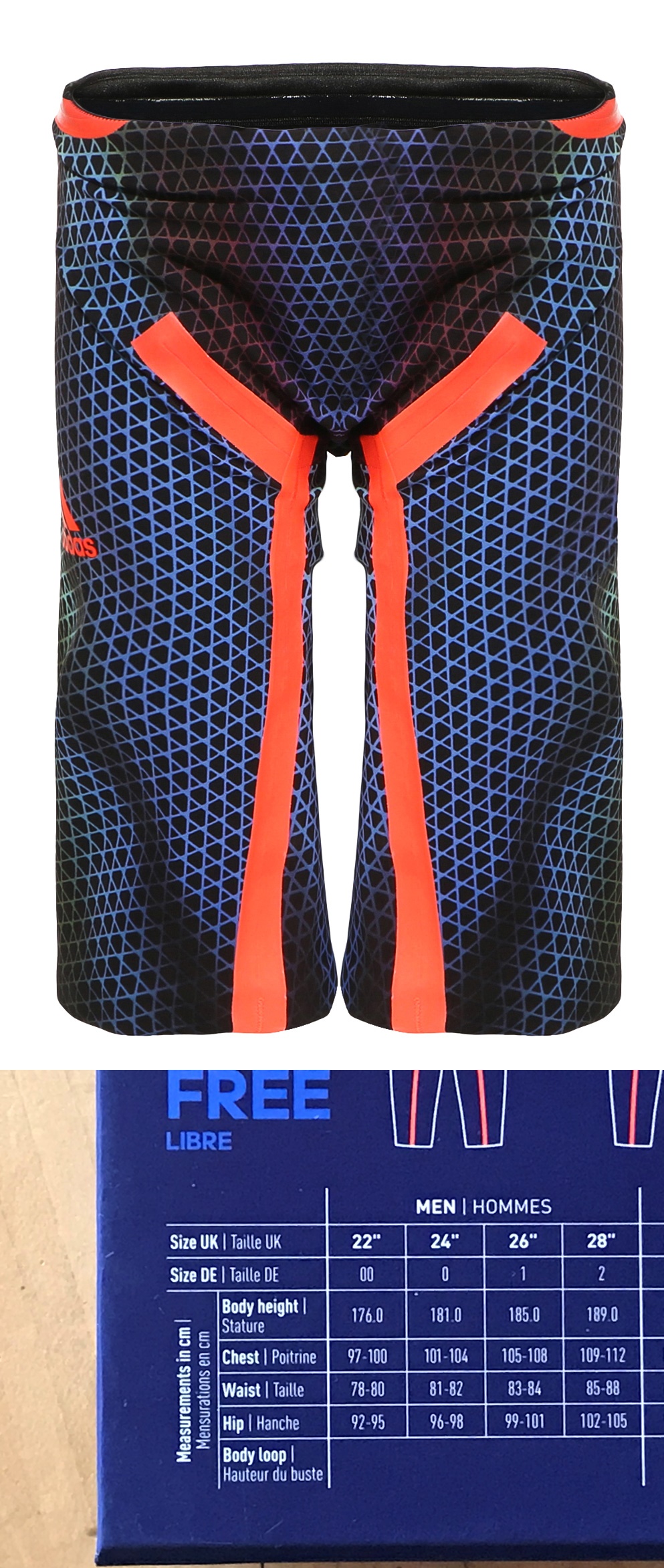 Adidas Adizero Herren FSM Wettkampf Jammer Badeshort Badehose Freestyle