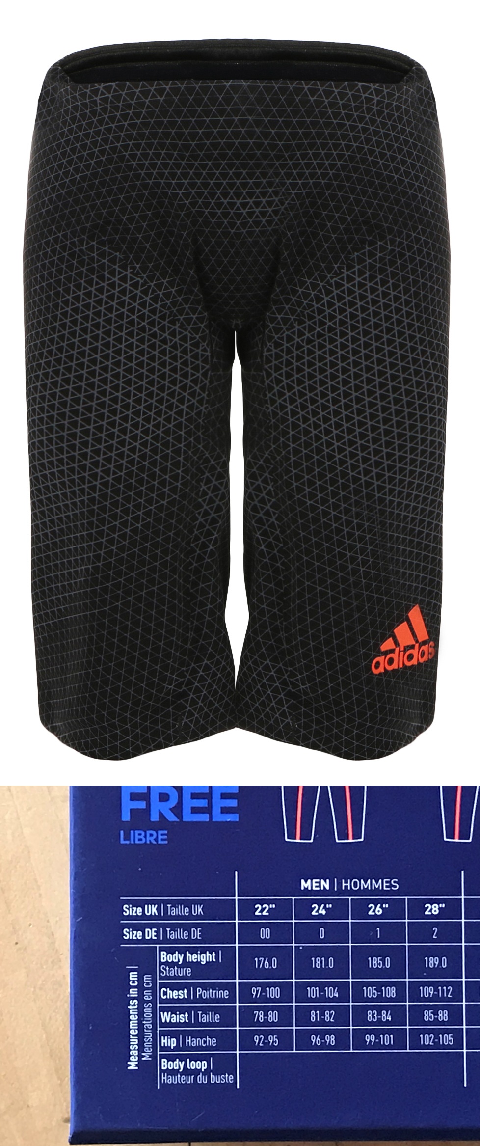 Adidas Adizero Herren XVI Take Down Wettkampf Jammer Badeshort FINA