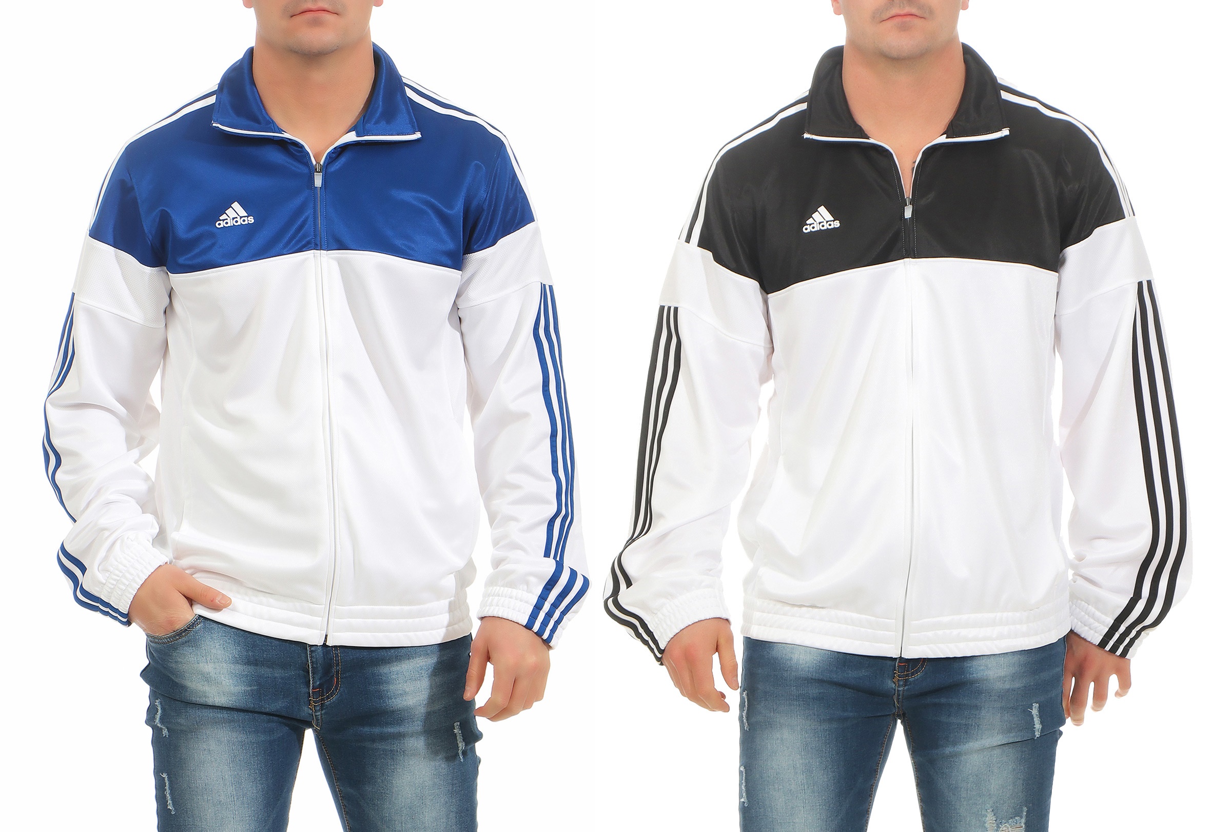 adidas jacke blau weiß